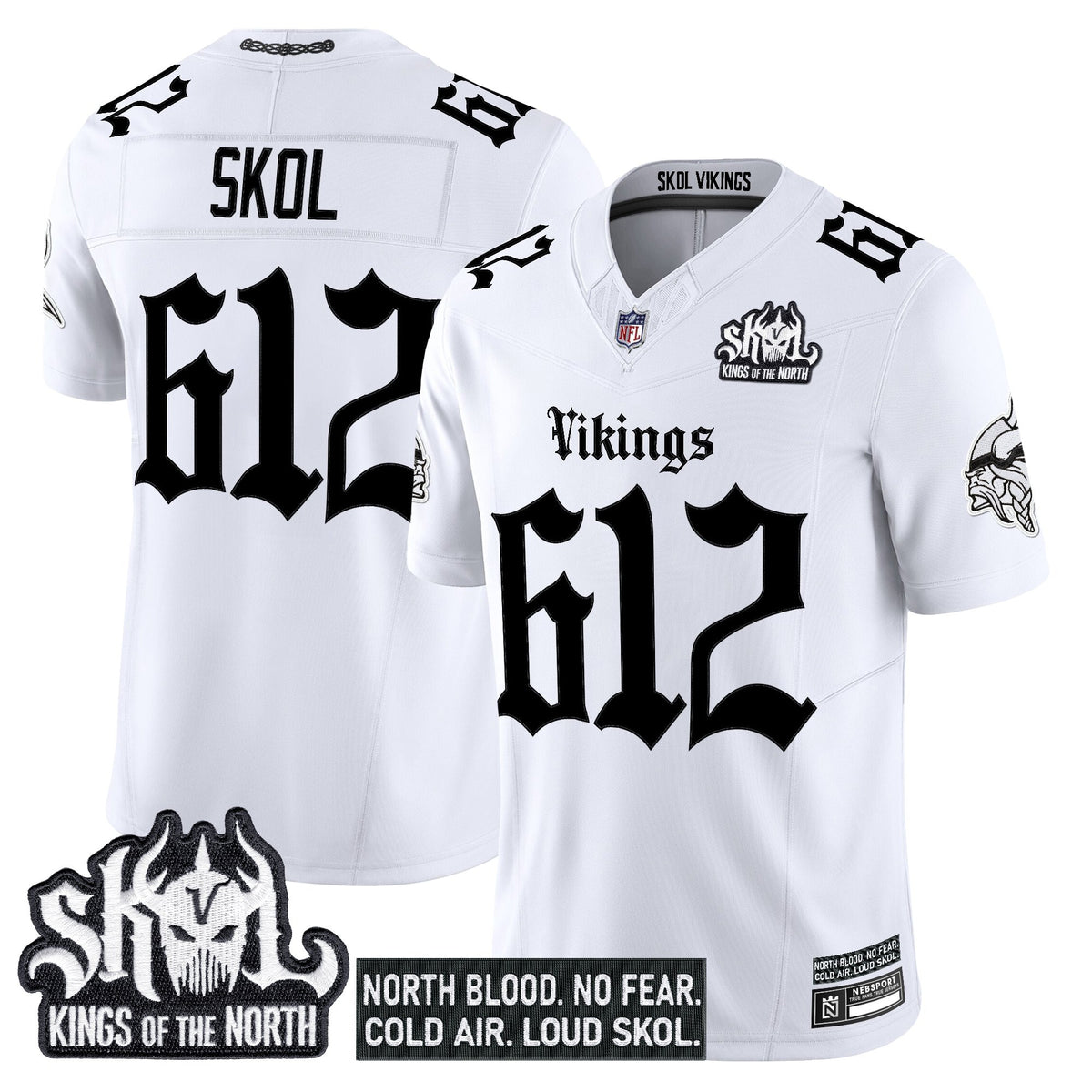 Men's Minnesota Vikings 'Gothic Norseblood Edition' Vapor Limited Jersey - All Stitched