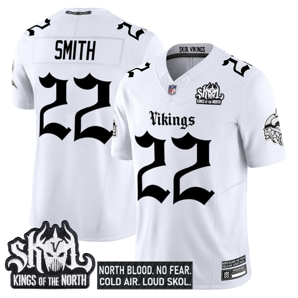 Men's Minnesota Vikings 'Gothic Norseblood Edition' Vapor Limited Jersey - All Stitched