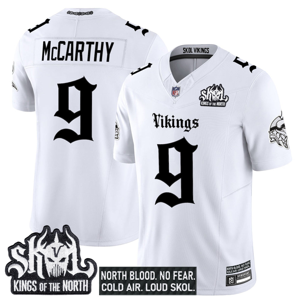 Men's Minnesota Vikings 'Gothic Norseblood Edition' Vapor Limited Jersey - All Stitched