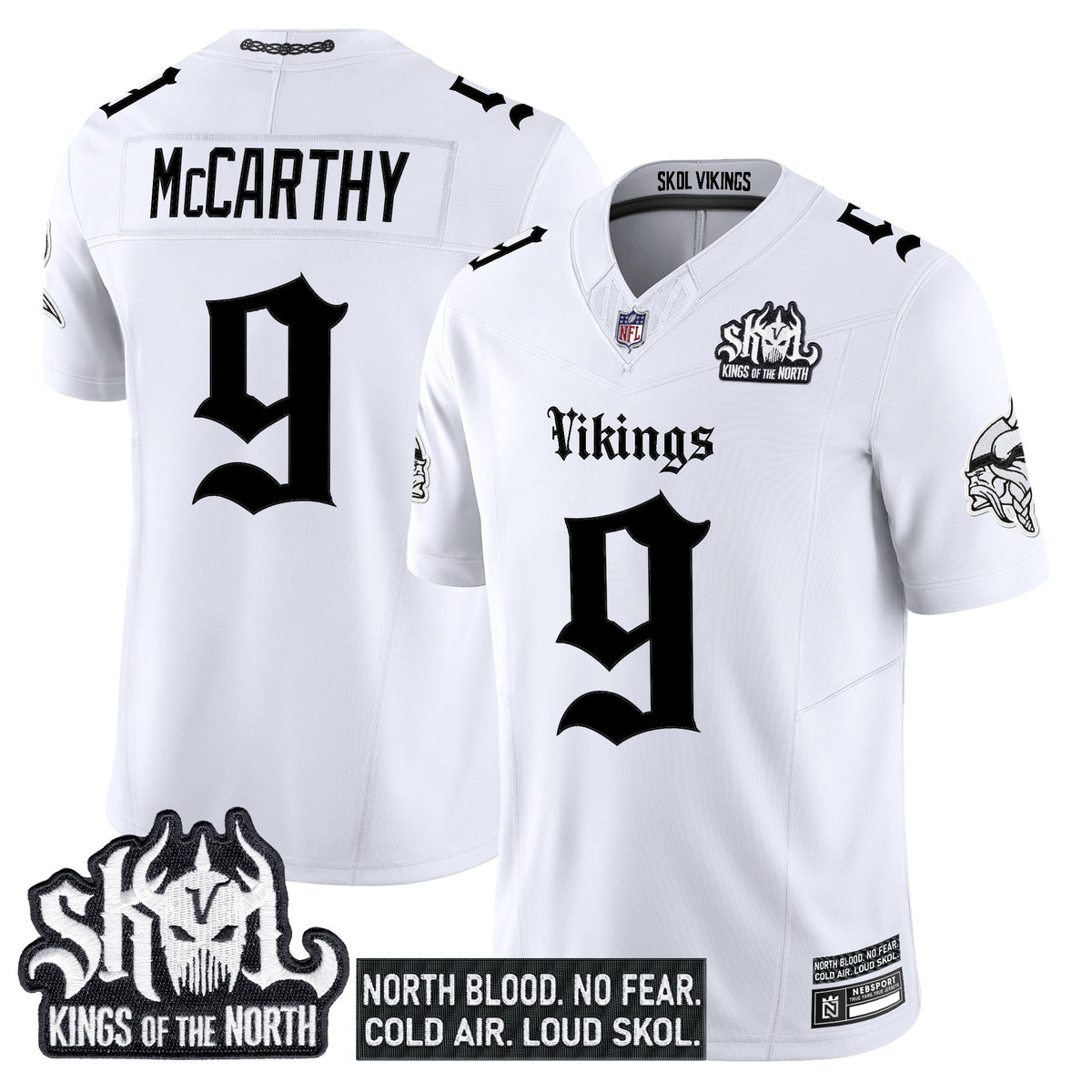 Men's Minnesota Vikings 'Gothic Norseblood Edition' Vapor Limited Jersey - All Stitched