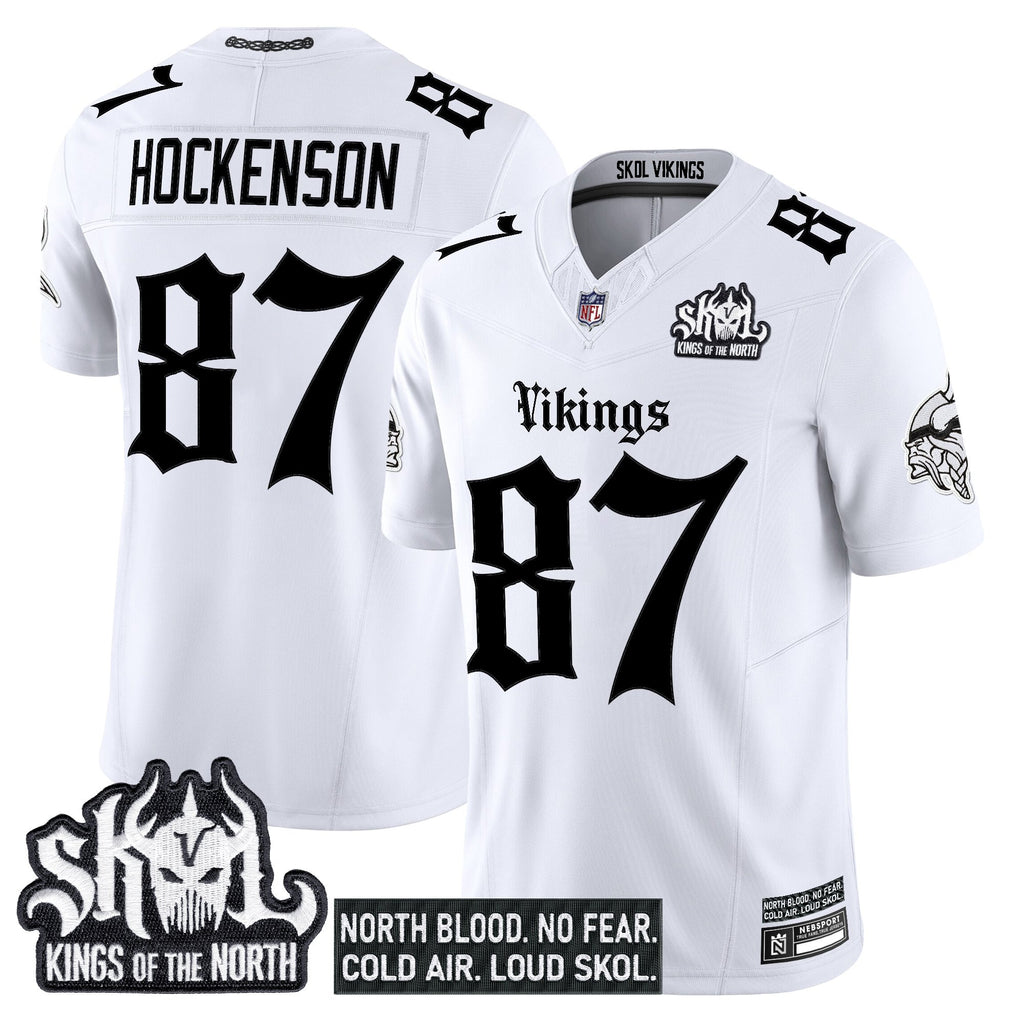 Men's Minnesota Vikings 'Gothic Norseblood Edition' Vapor Limited Jersey - All Stitched