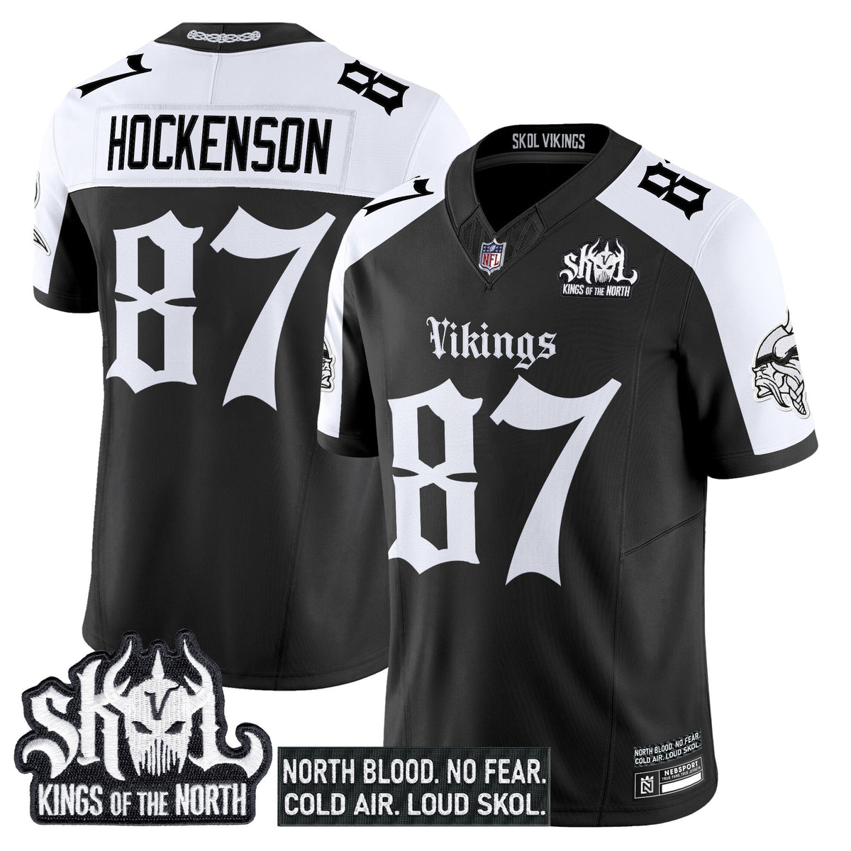 Men's Minnesota Vikings 'Gothic Norseblood Edition' Vapor Limited Jersey - All Stitched