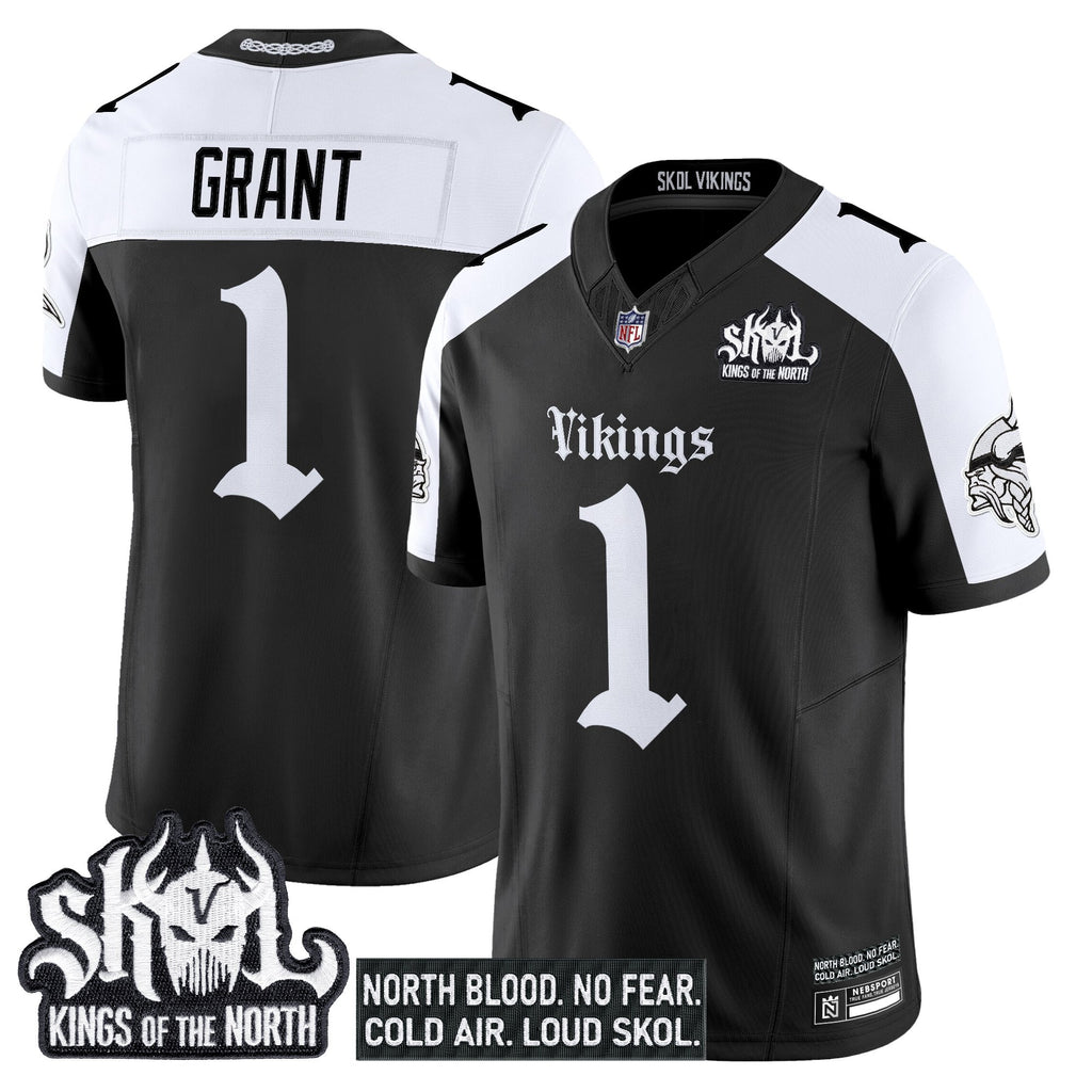 Men's Minnesota Vikings 'Gothic Norseblood Edition' Vapor Limited Jersey - All Stitched