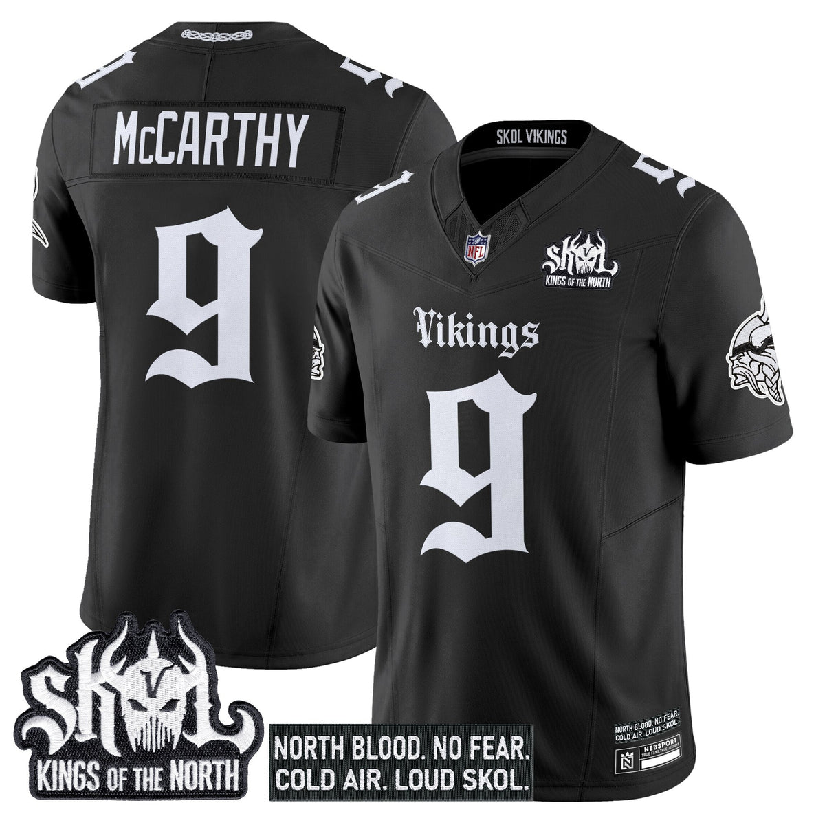 Men's Minnesota Vikings 'Gothic Norseblood Edition' Vapor Limited Jersey - All Stitched
