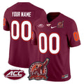 Virginia Tech Hokies Coach Frank Beamer Patch 2025 Vapor Limited Custom Jersey - All Stitched