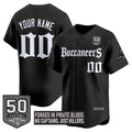 Tampa Bay Buccaneers 'Gothic Pirate Shadows Edition' Vapor Baseball Custom Jersey - All Stitched