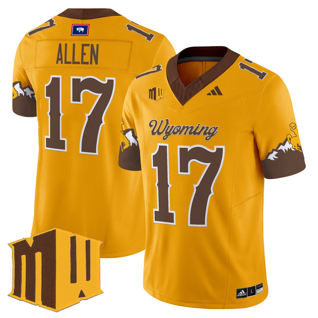 Men's Wyoming Cowboys 2025 Vapor Limited Jersey - All Stitched
