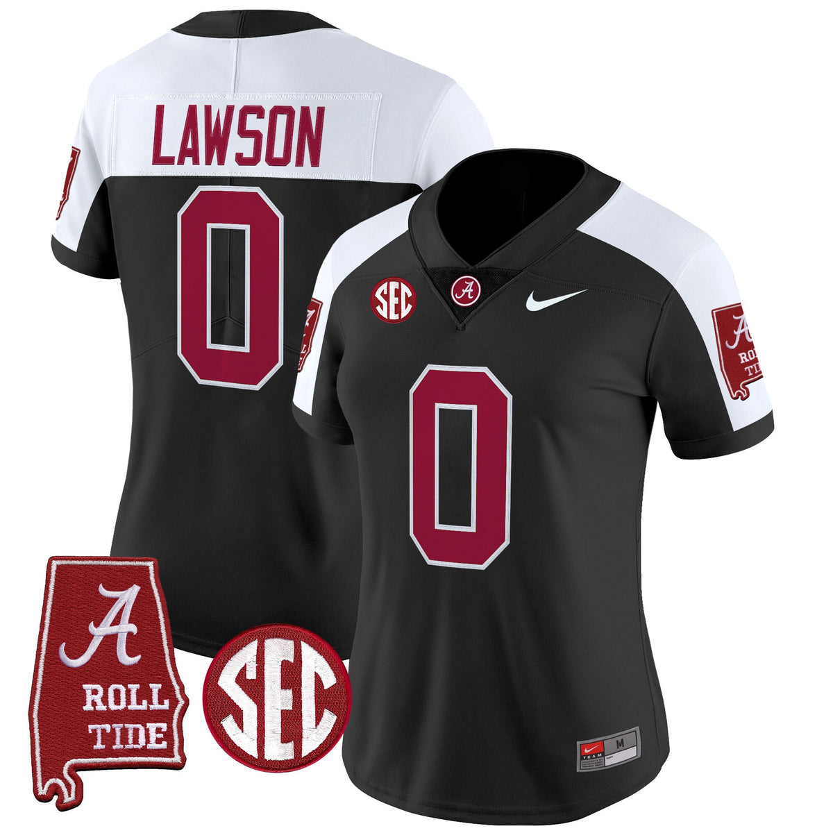 Women's Alabama Crimson Tide 2025 Vapor Limited Jersey - Alabama Map - All Stitched