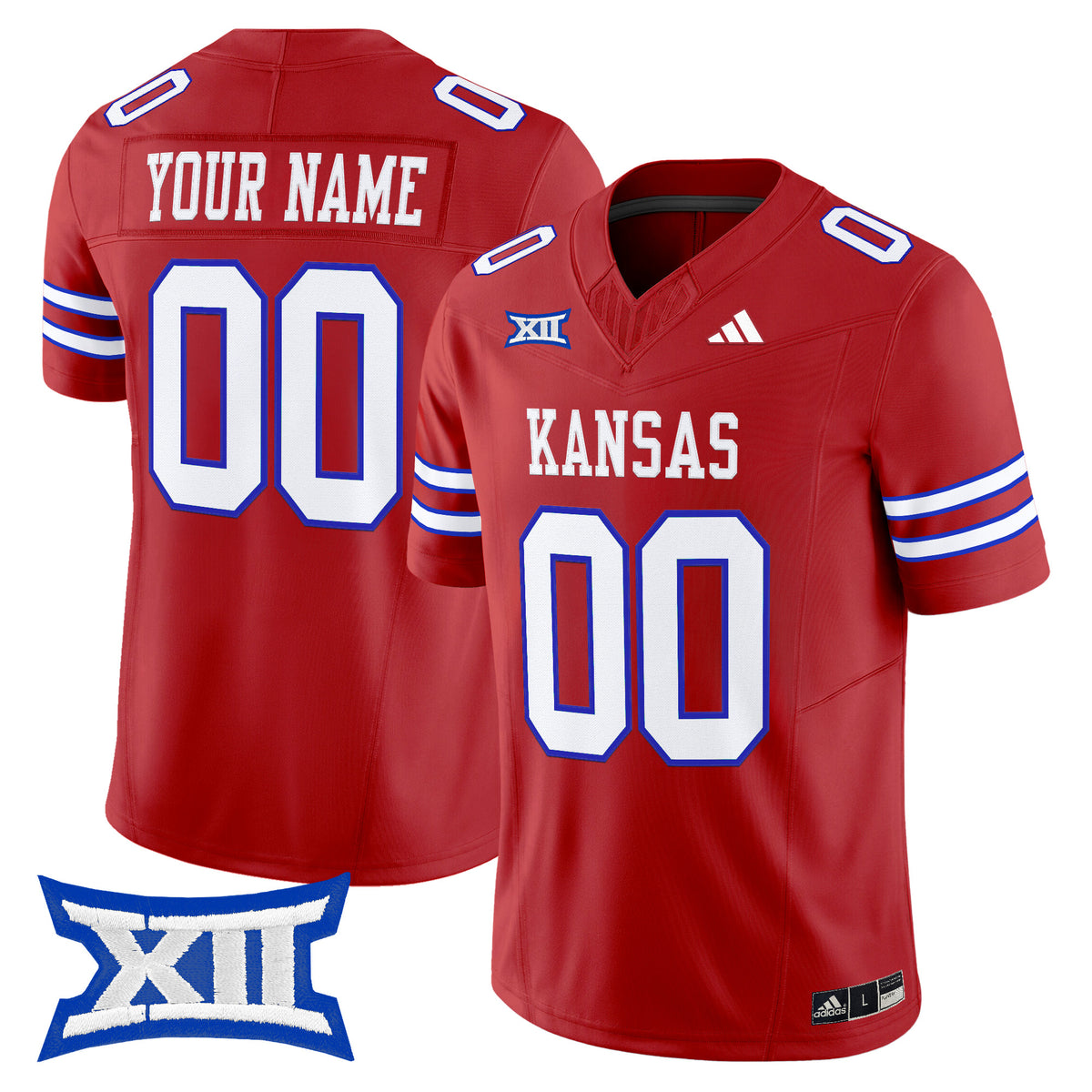 Kansas Jayhawks 2025 Vapor Limited Custom Jersey - All Stitched