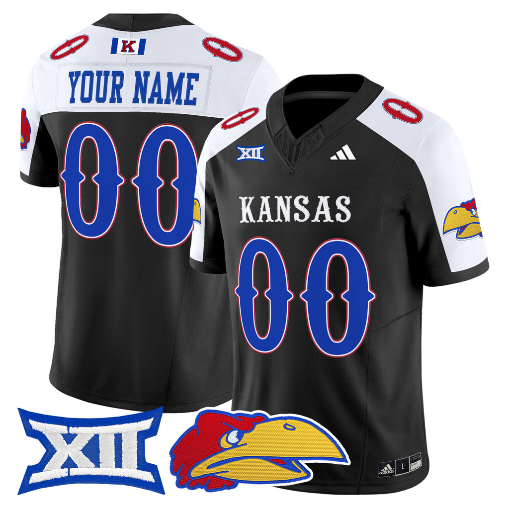 Kansas Jayhawks 2025 Vapor Limited Custom Jersey - All Stitched