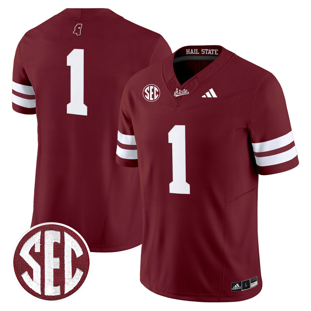 Men's Mississippi State Bulldogs 'Dark Mode' Vapor Limited Jersey - All Stitched
