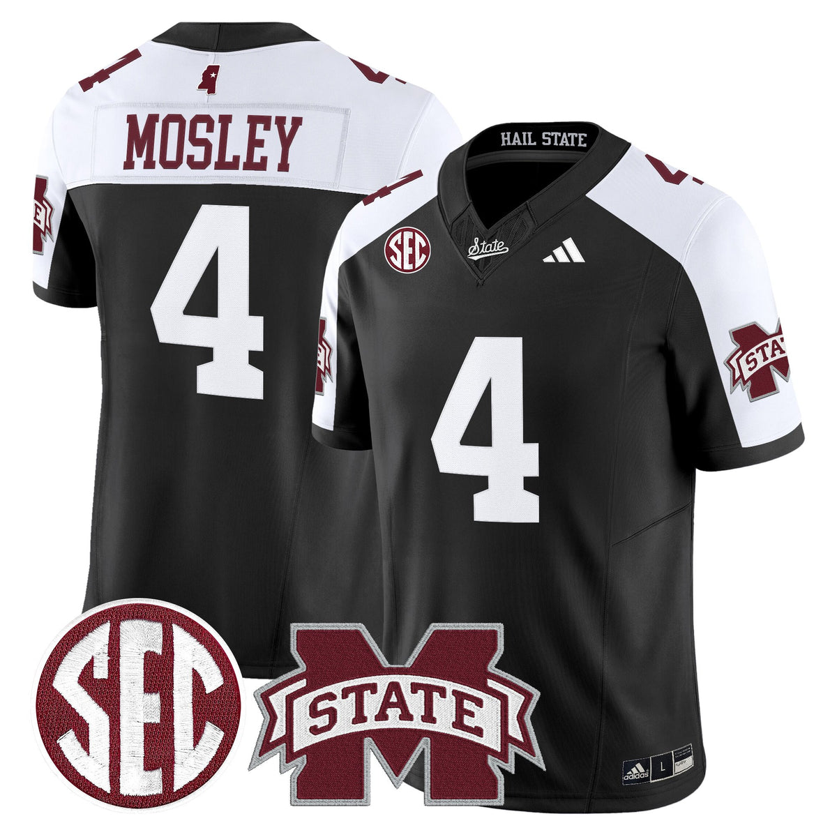 Men's Mississippi State Bulldogs 'Dark Mode' Vapor Limited Jersey - All Stitched