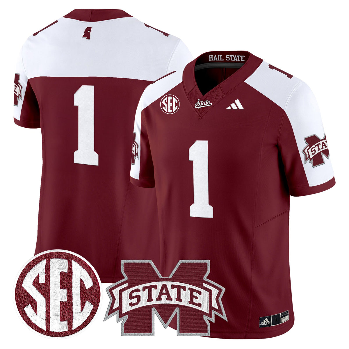Men's Mississippi State Bulldogs 'Dark Mode' Vapor Limited Jersey - All Stitched