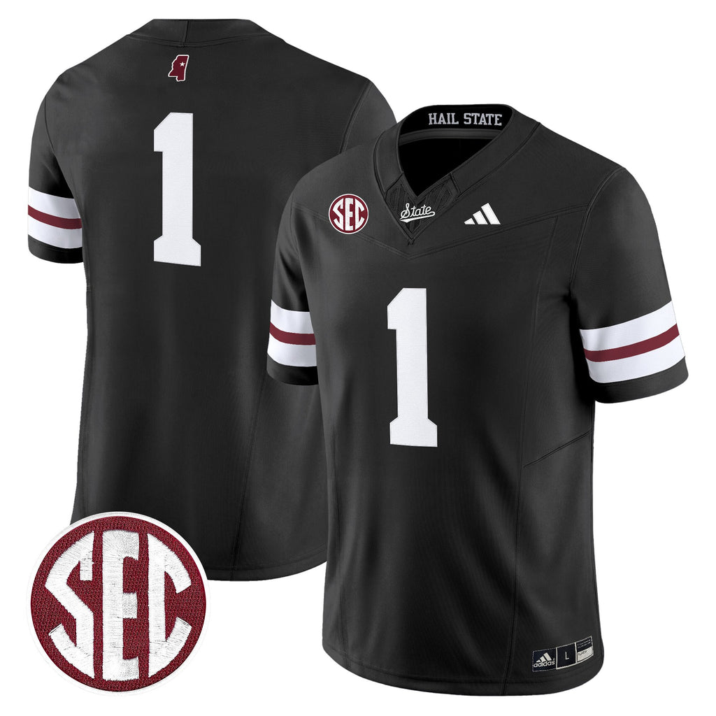 Men's Mississippi State Bulldogs 'Dark Mode' Vapor Limited Jersey - All Stitched