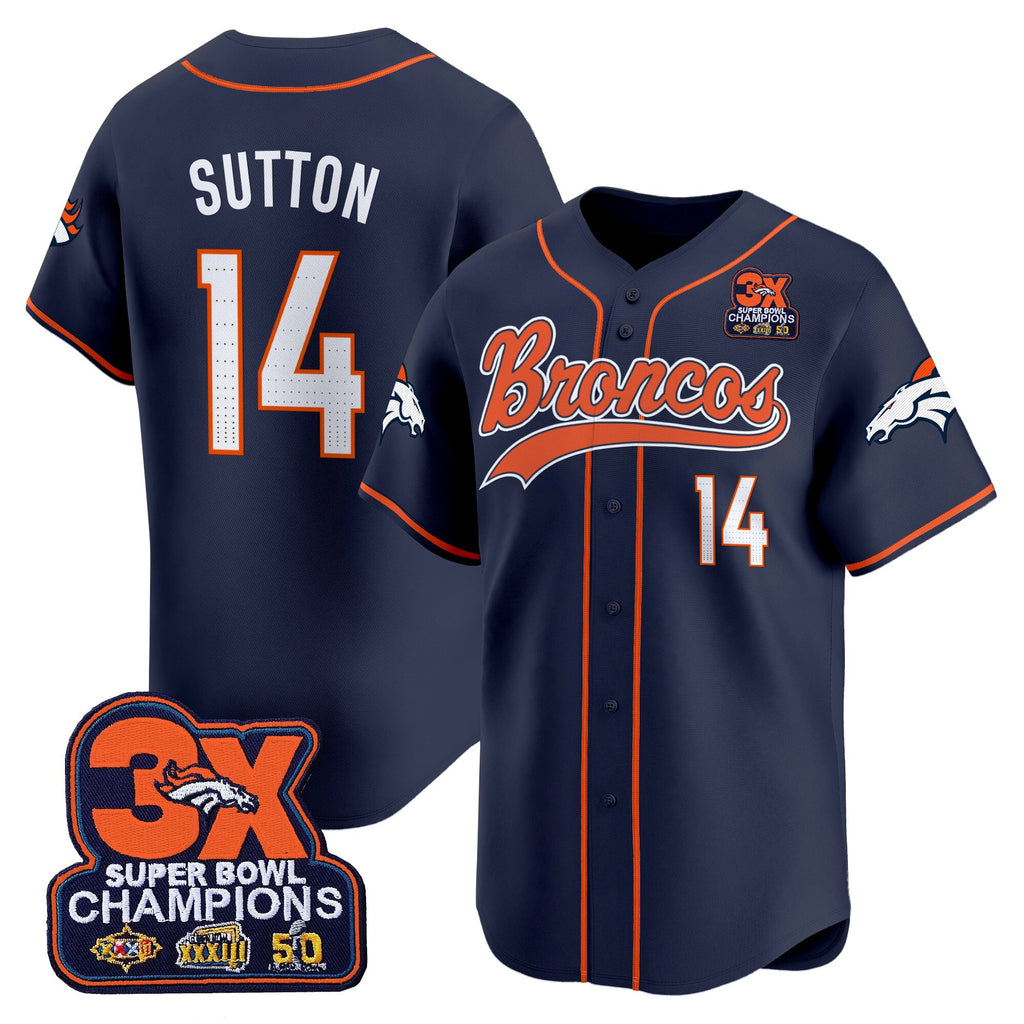 Men's Denver Broncos 2025 Vapor Baseball Jersey - All Stitched
