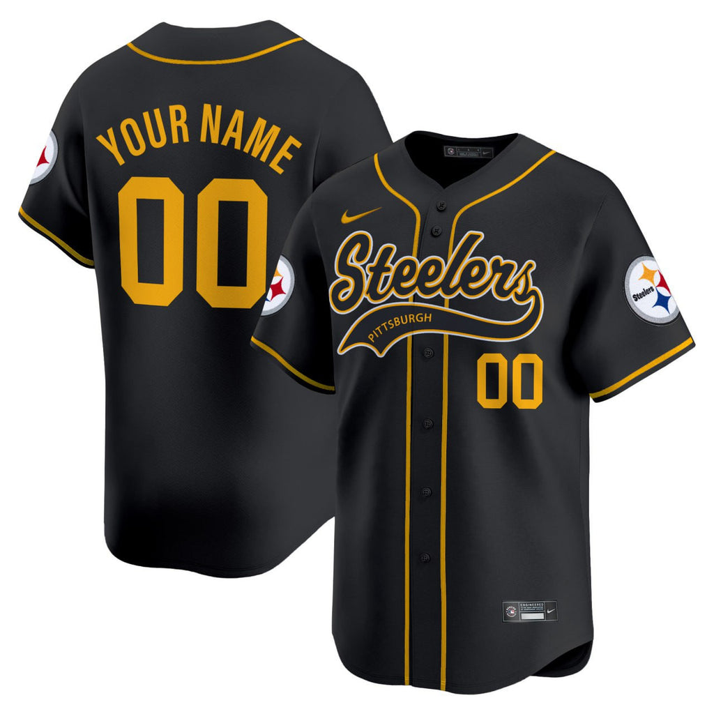 Pittsburgh Steelers 2025 Limited Vapor Baseball Custom Jersey v2 - All Stitched