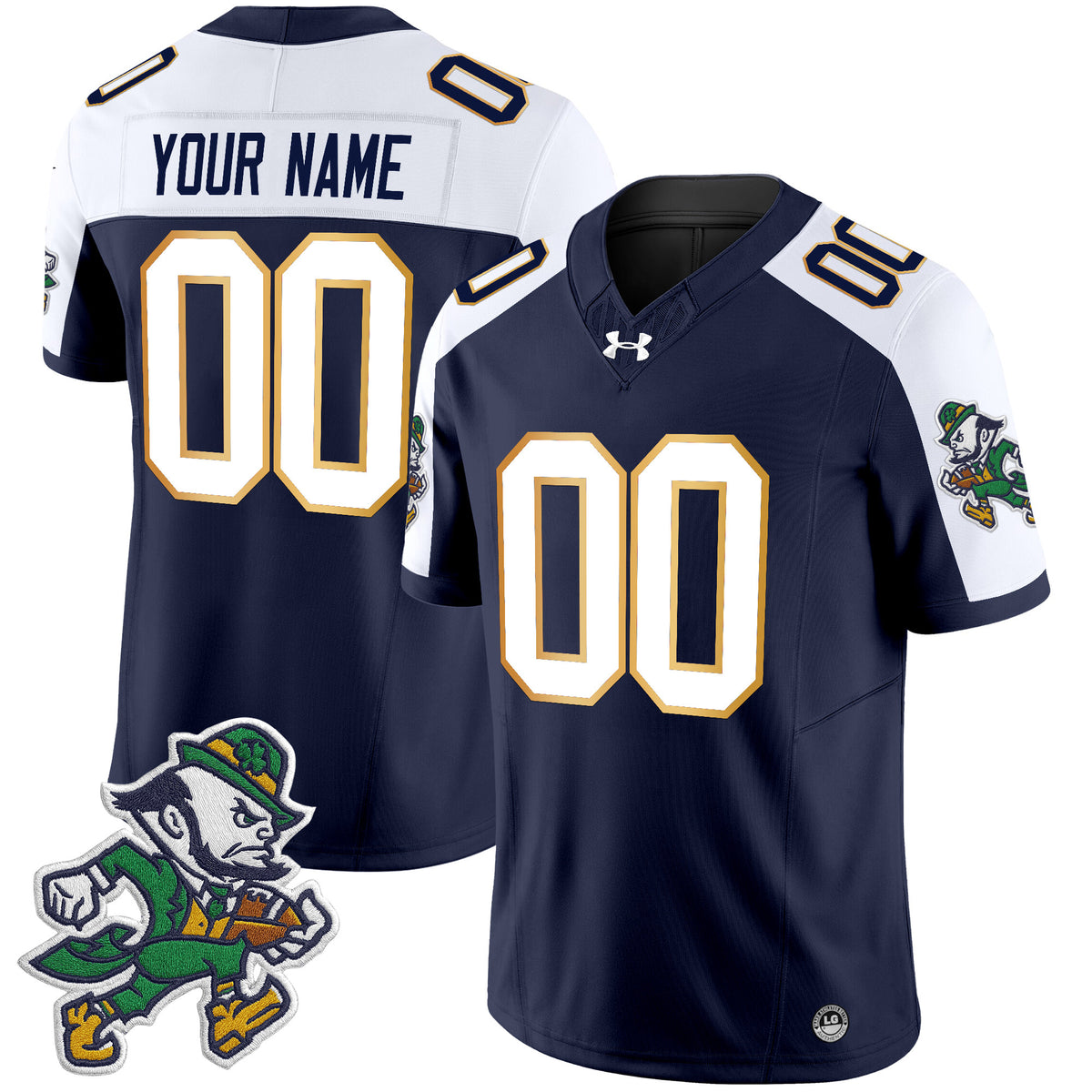Notre Dame Fighting Irish 2025 'Gridiron Leprechaun Edition' Vapor Limited Custom Jersey – All Stitched