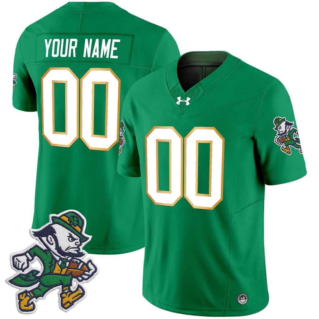 Notre Dame Fighting Irish 2025 'Gridiron Leprechaun Edition' Vapor Limited Custom Jersey – All Stitched