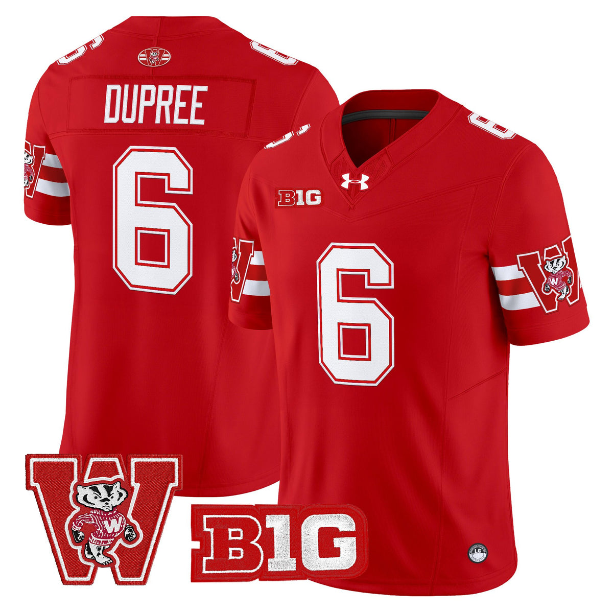 Men's Wisconsin Badgers Throwback Vapor Limited Jersey - All Stitched