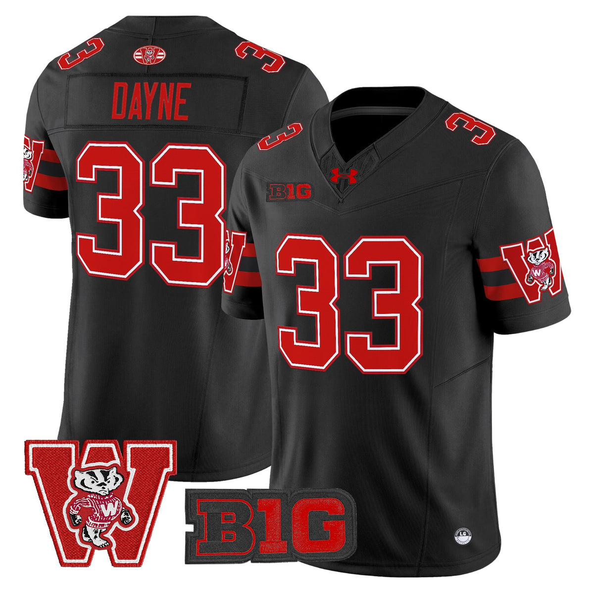 Men's Wisconsin Badgers Throwback Vapor Limited Jersey - All Stitched