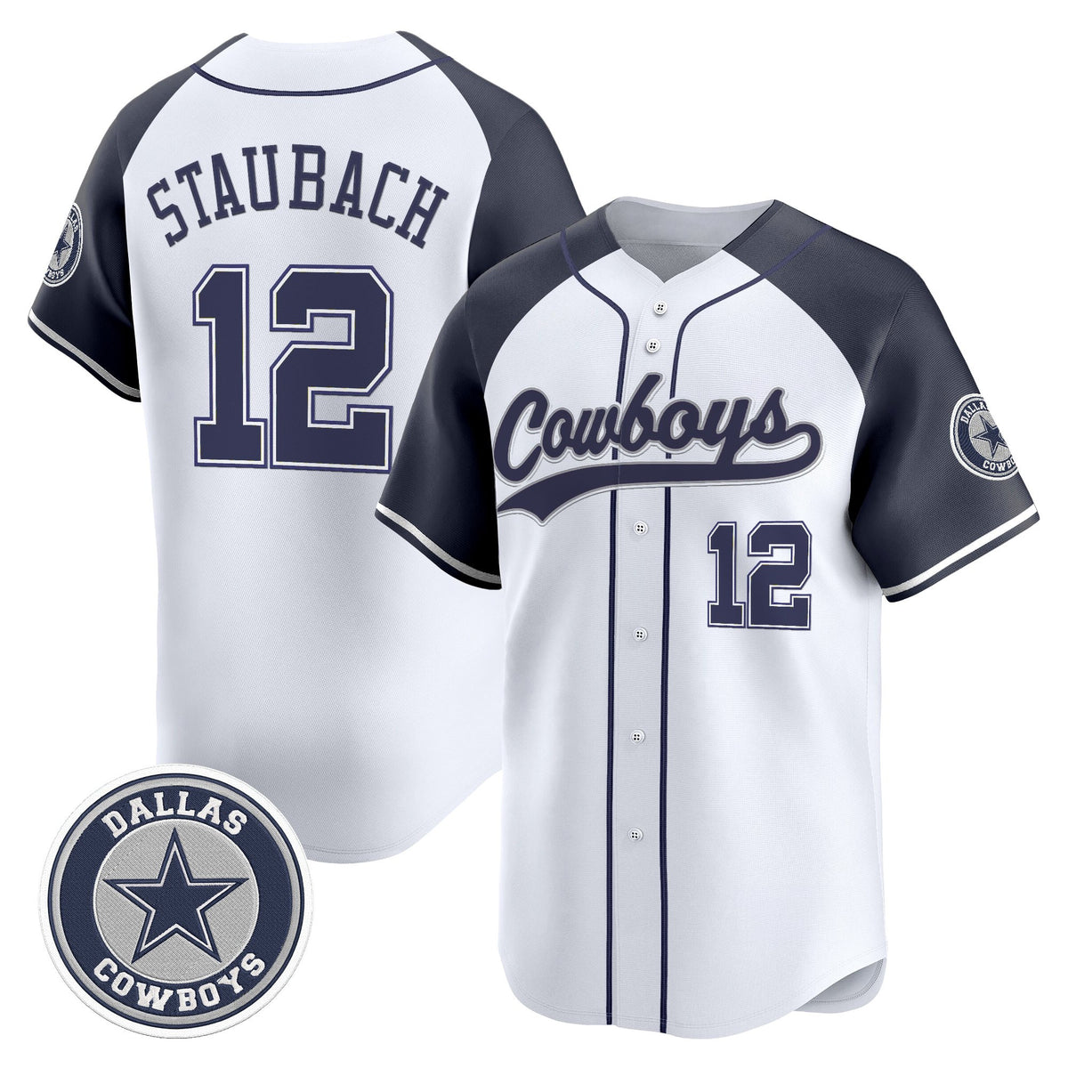Men's Dallas Cowboys Vapor Baseball Jersey - All Stitched