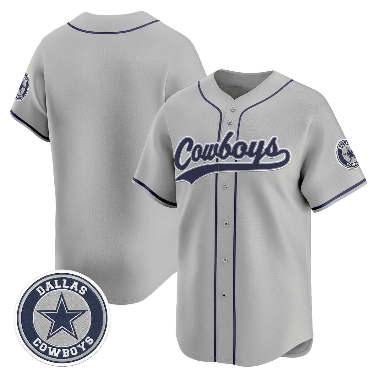 Men's Dallas Cowboys Vapor Baseball Jersey - All Stitched