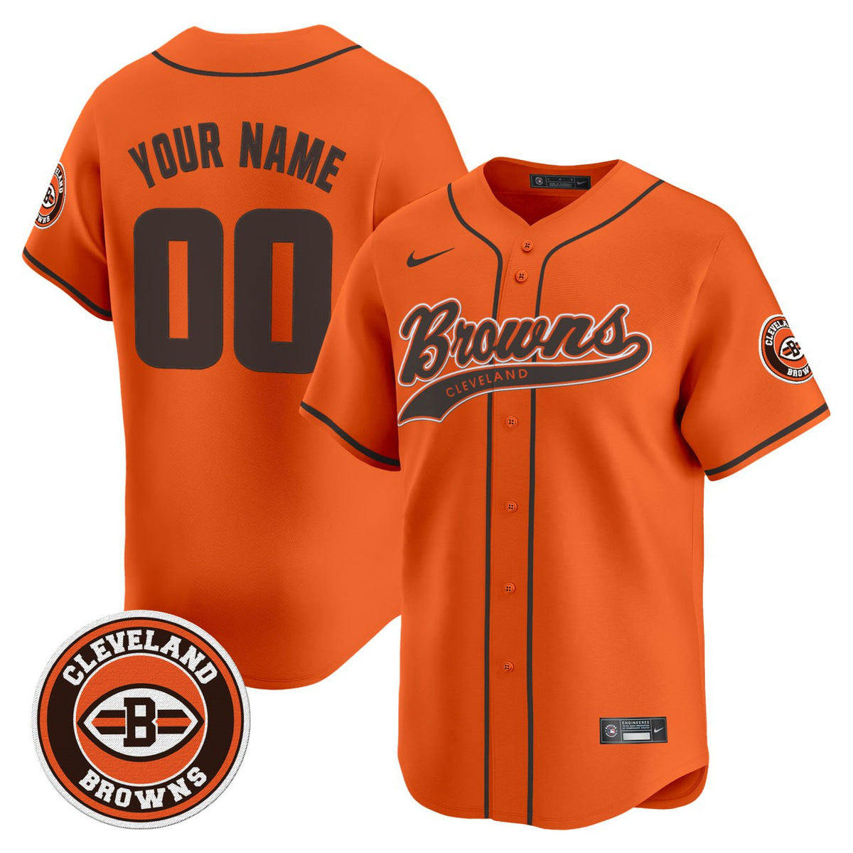 Cleveland Browns 2025 Vapor Premier Limited Custom Jersey - All Stitched