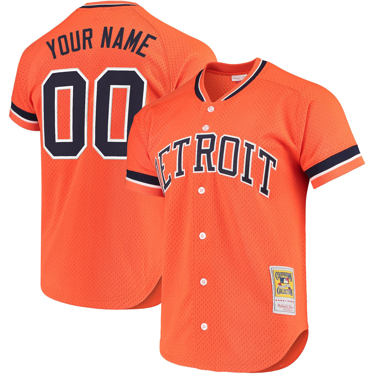 Detroit Tigers Throwback Custom Jersey - Cooperstown Collection - All Stitched