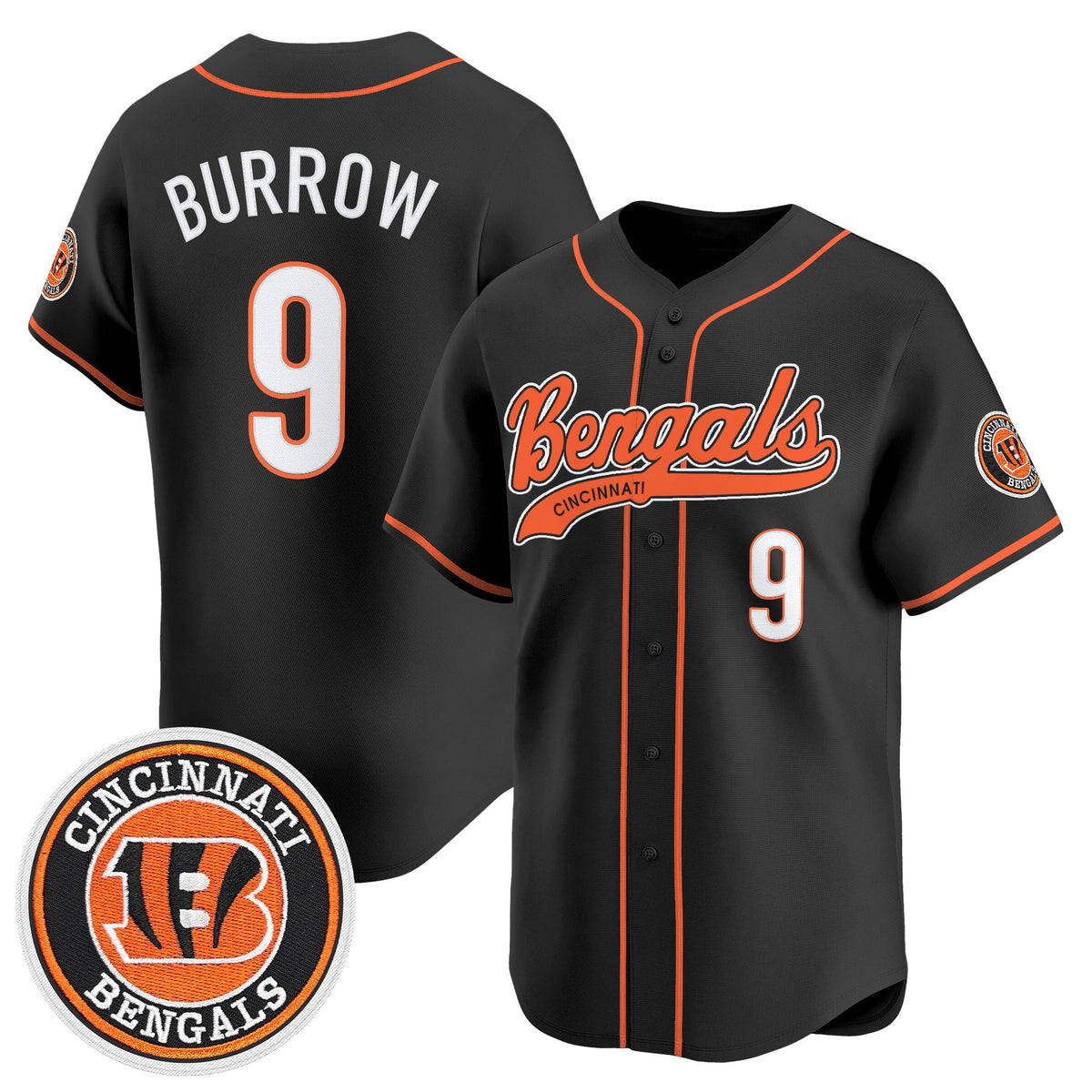 Men's Cincinnati Bengals 2025 Vapor Limited Baseball Jersey - All Stitched