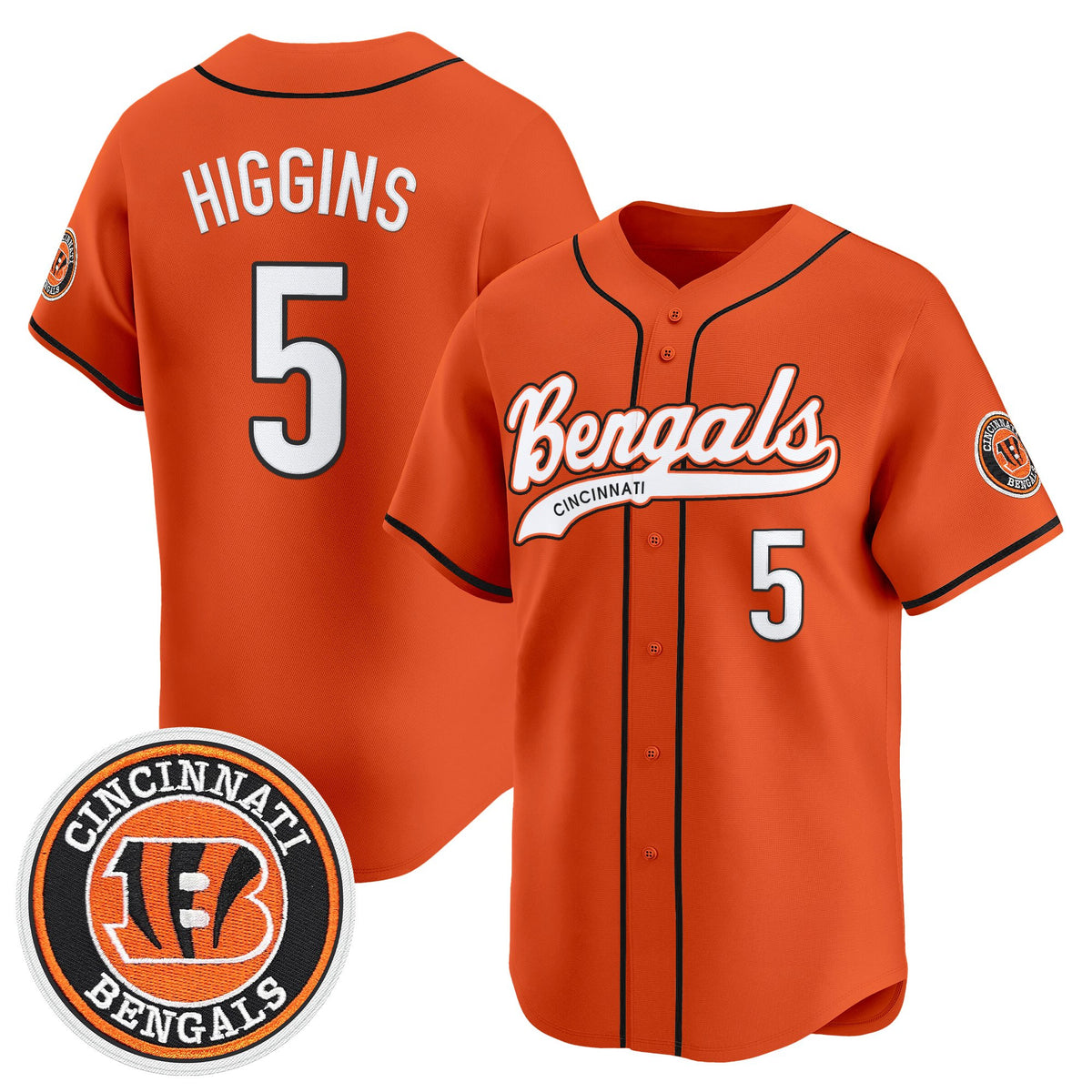 Men's Cincinnati Bengals 2025 Vapor Limited Baseball Jersey - All Stitched