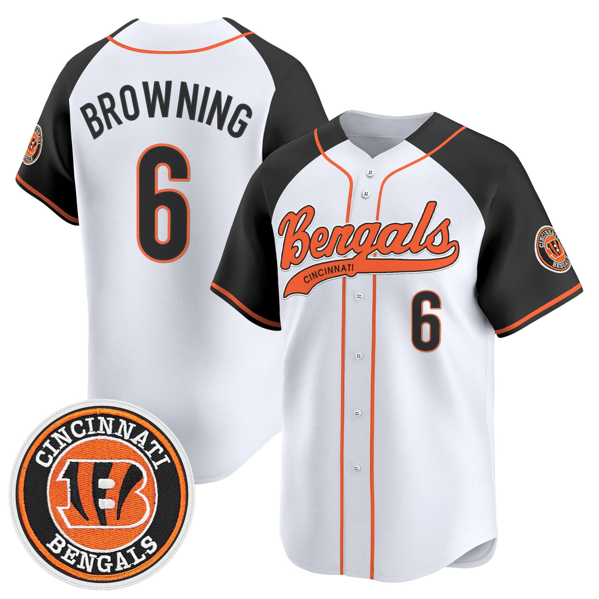 Men's Cincinnati Bengals 2025 Vapor Limited Baseball Jersey - All Stitched