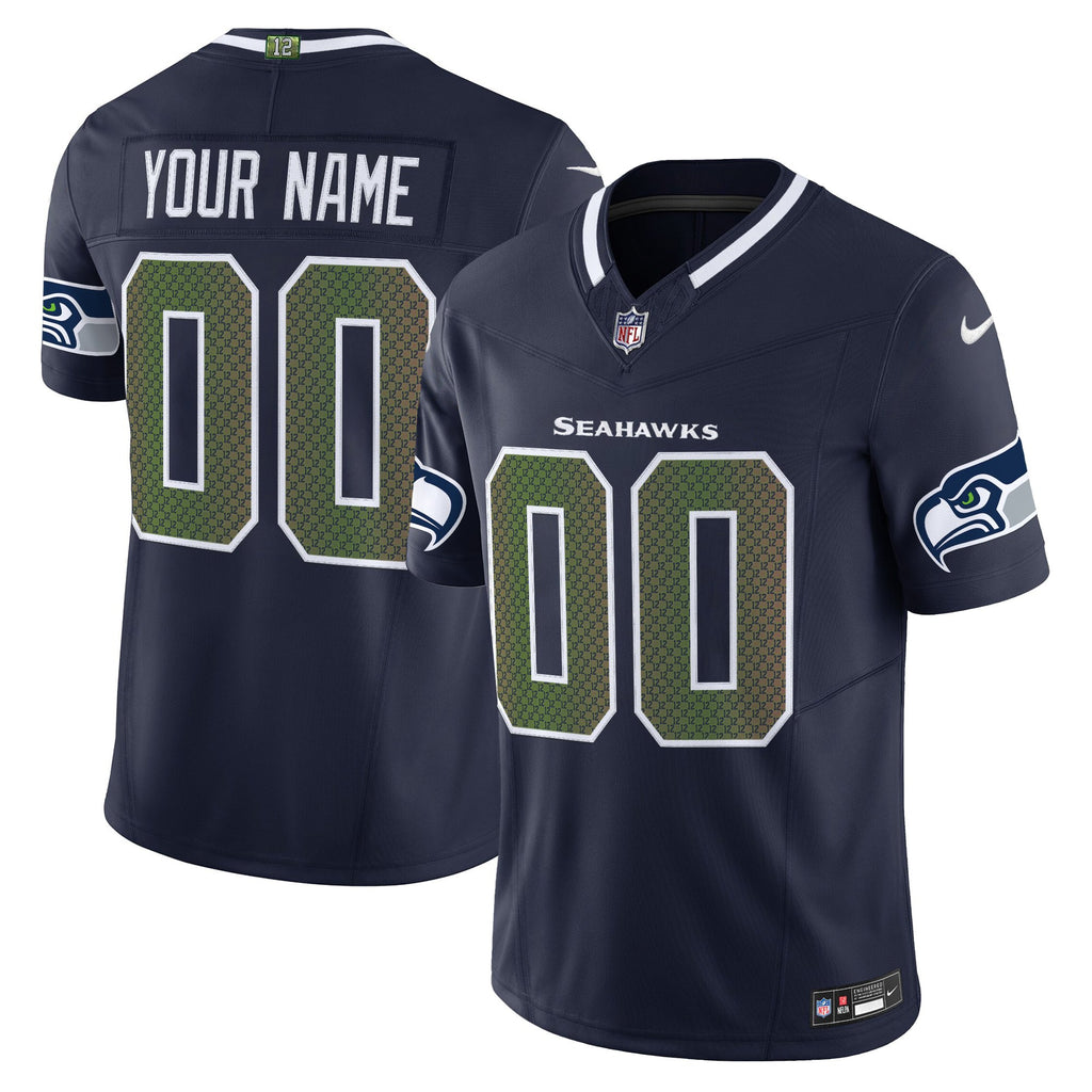 Seattle Seahawks 2025 "Rivalries" Vapor Limited Custom Jersey - All Stitched