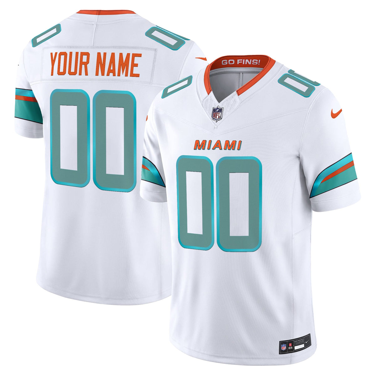 Miami Dolphins 2025 "Rivalries" Vapor Limited Custom Jersey - All Stitched