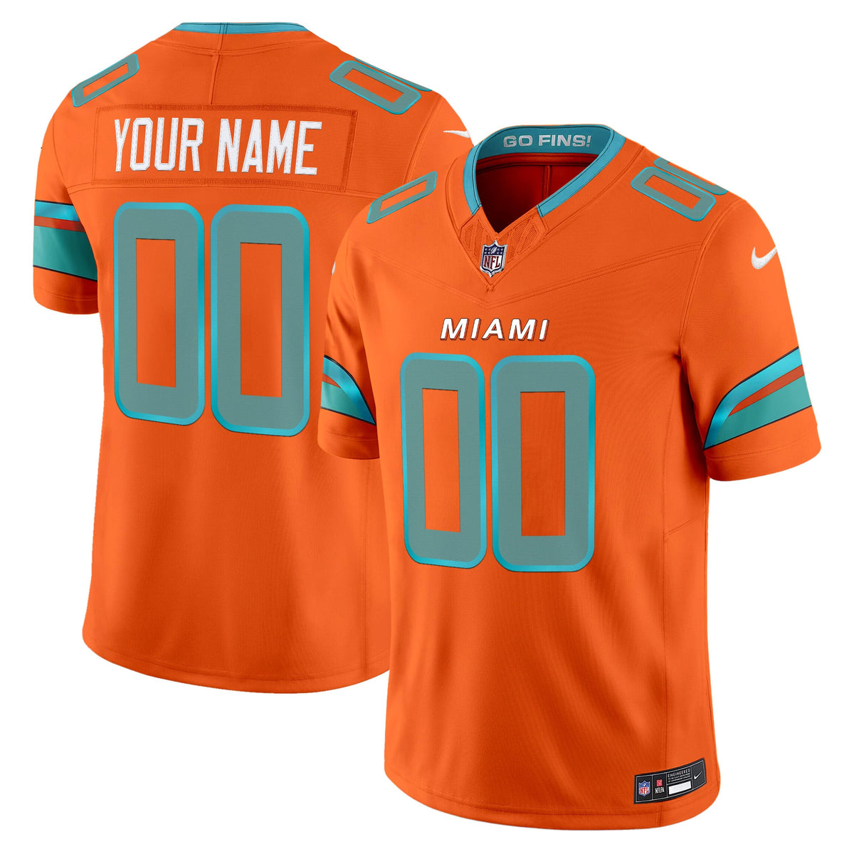 Miami Dolphins 2025 "Rivalries" Vapor Limited Custom Jersey - All Stitched