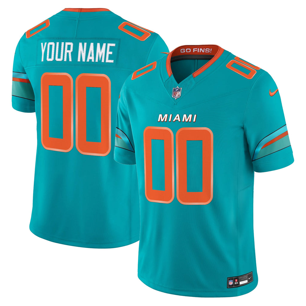 Miami Dolphins 2025 "Rivalries" Vapor Limited Custom Jersey - All Stitched