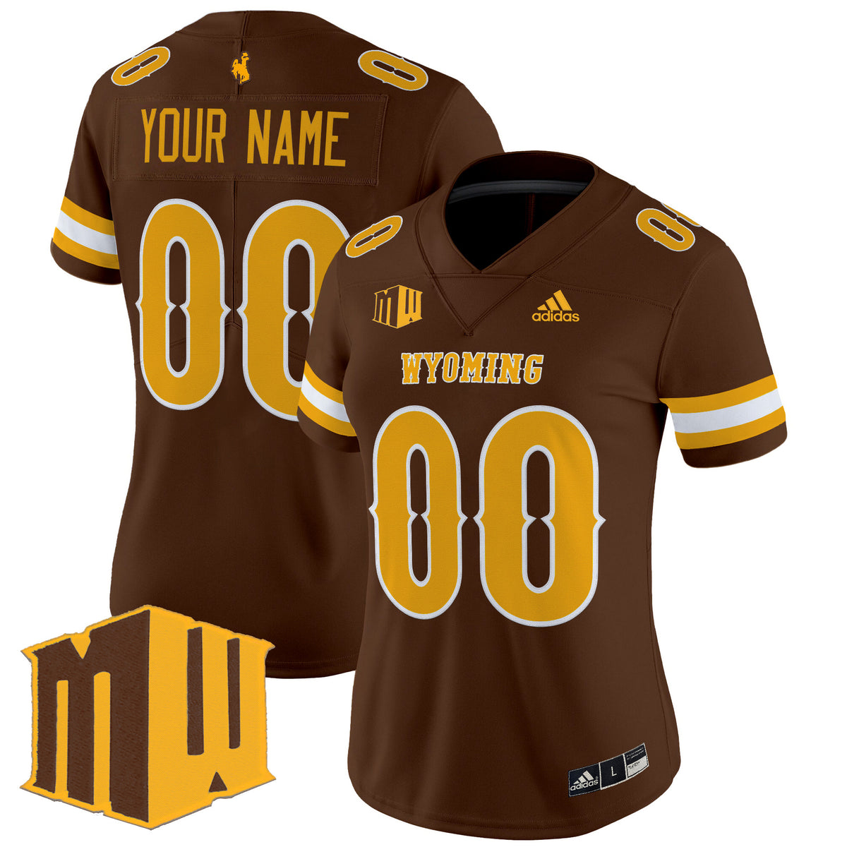 Wyoming Cowboys 2025 Vapor Limited Custom Jersey - All Stitched