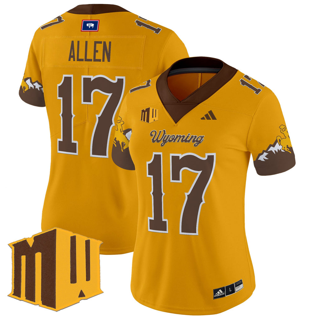 Women's Wyoming Cowboys 2025 Vapor Limited Jersey - All Stitched