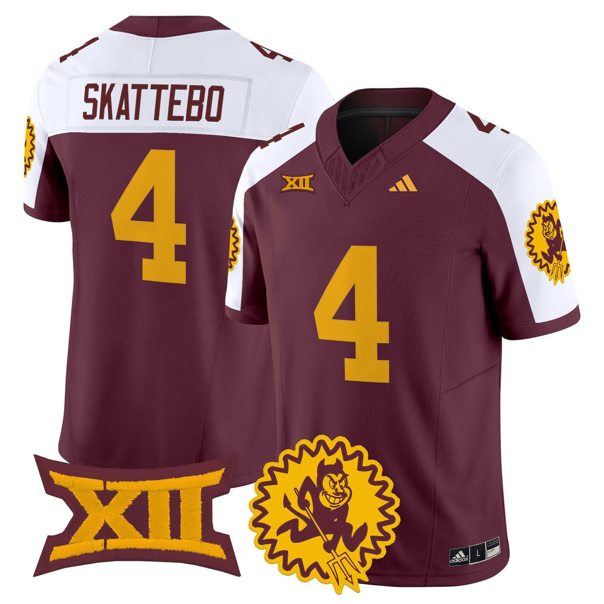 Men's Arizona State Sun Devils 1975 Throwback Vapor Limited Jersey - All Stitched
