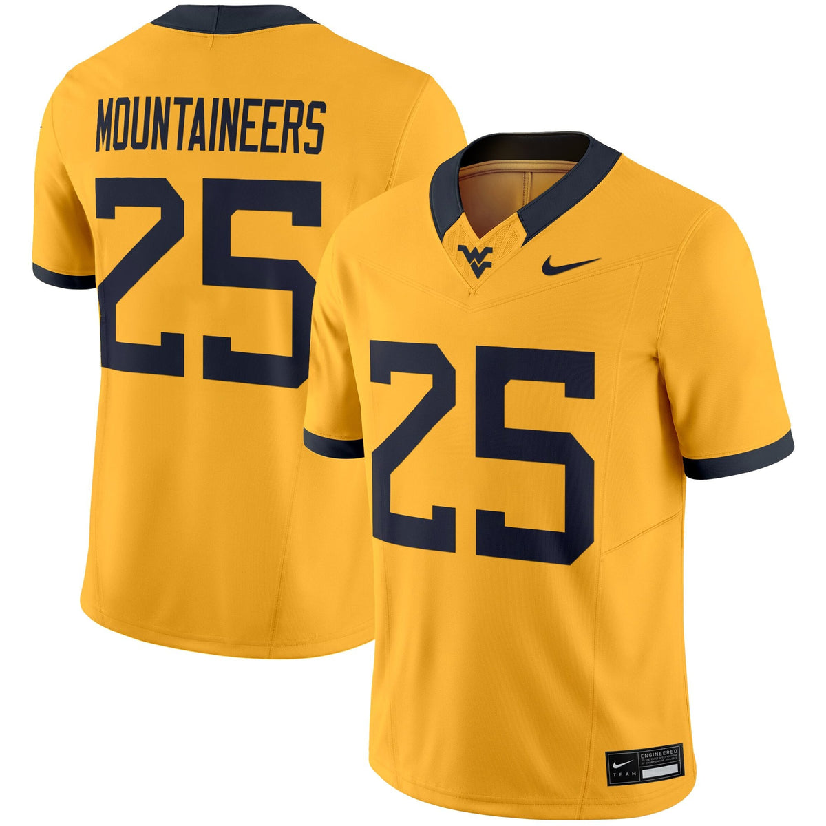 Men's West Virginia Mountaineers 2025 Vapor Limited Jersey - All Stitched