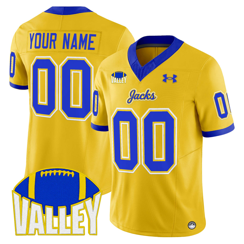 South Dakota State Jackrabbits 2025 Vapor Limited Custom Jersey - All Stitched