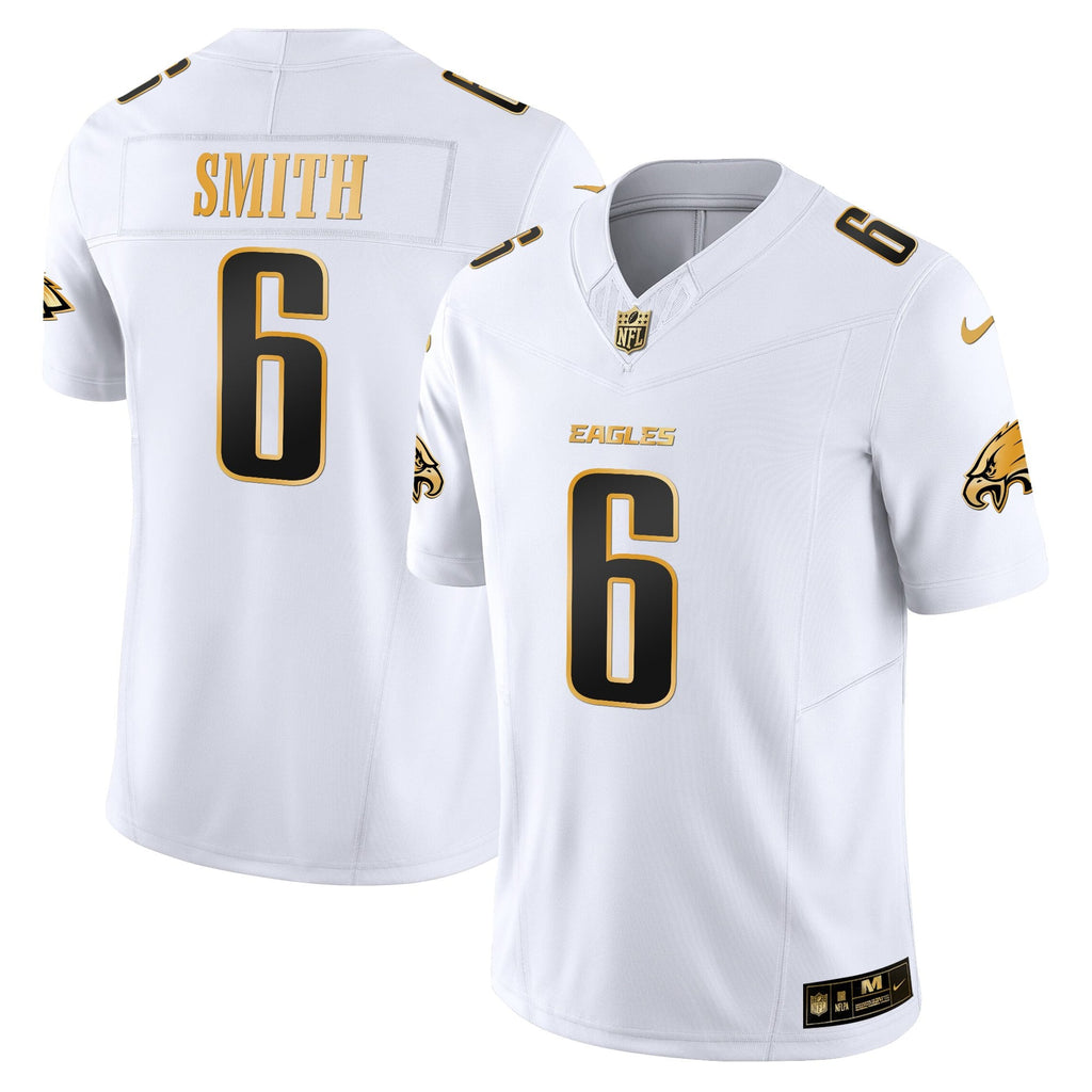 Men's Philadelphia Eagles 2025 Gold Vapor Limited Jersey - All Stitched