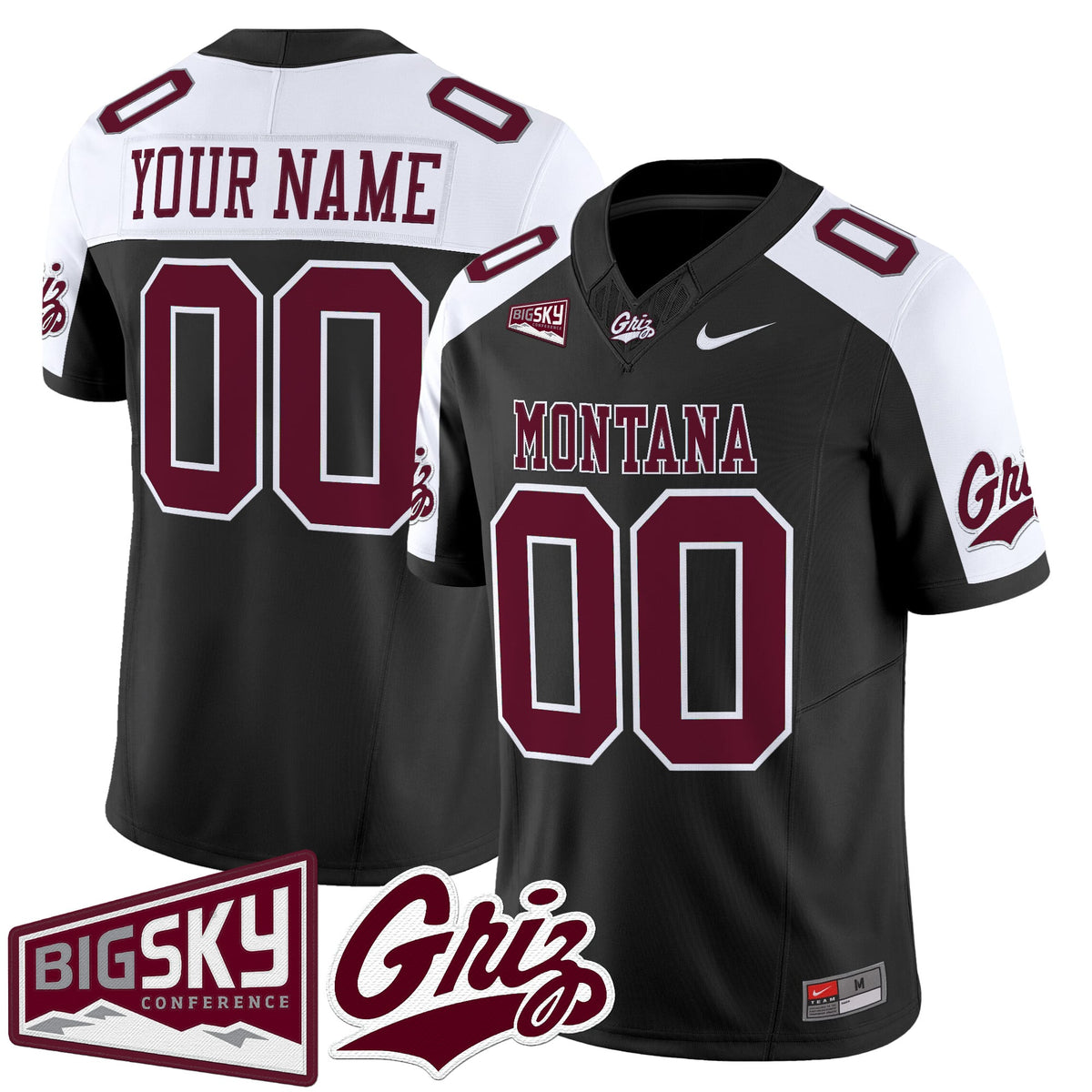 Montana Grizzlies 2025 Vapor Limited Custom Jersey - All Stitched