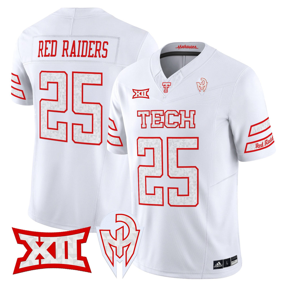 Men's Texas Tech Red Raiders 'Too Cold' Vapor Limited Jersey - Mahomes Collection - All Stitched