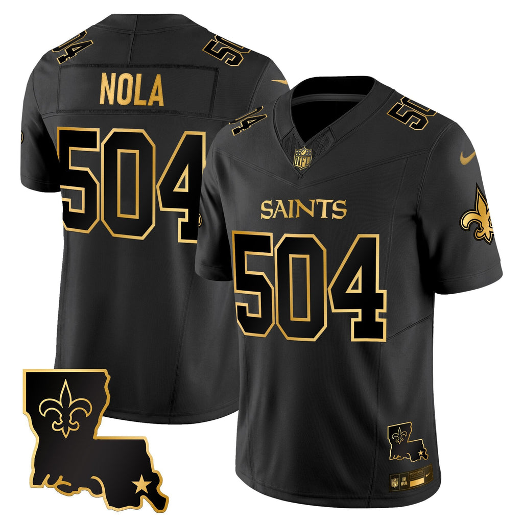 Men's New Orleans Saints 2025 Gold Vapor Limited Jersey - All Stitched