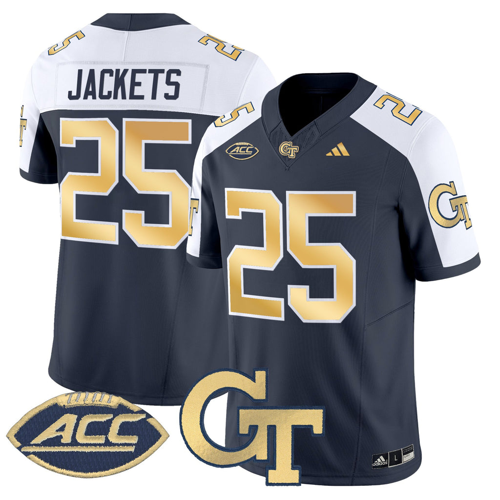 Youth's Georgia Tech Yellow Jackets 2025 Vapor Limited Jersey - All stitched