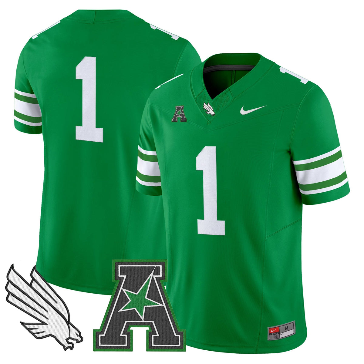 Men's North Texas Mean Green 2025 Vapor Limited Jersey - All Stitched