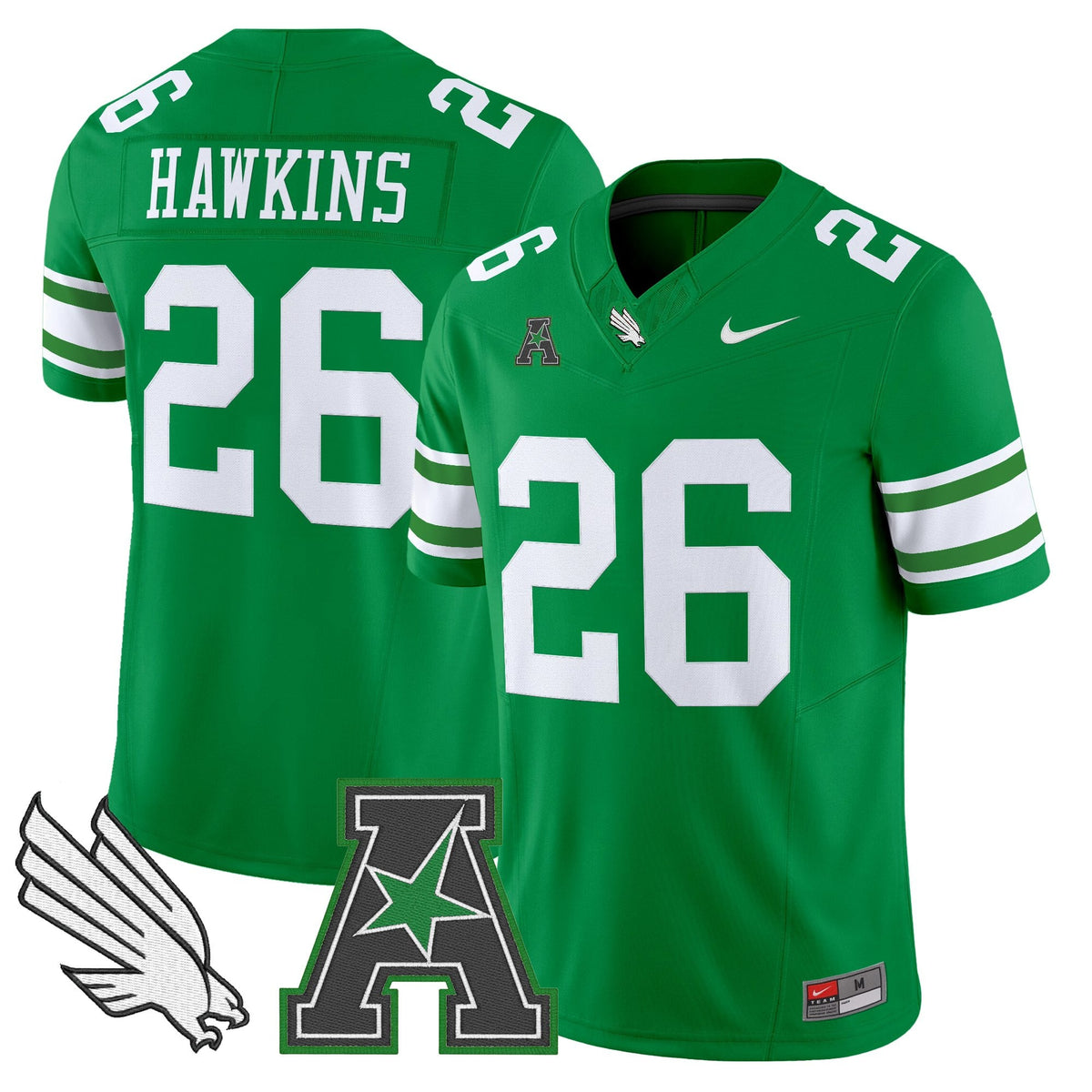 Men's North Texas Mean Green 2025 Vapor Limited Jersey - All Stitched