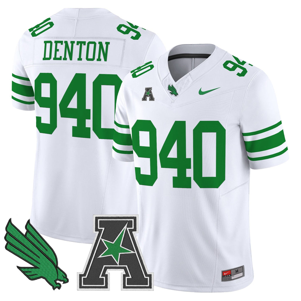 Men's North Texas Mean Green 2025 Vapor Limited Jersey - All Stitched