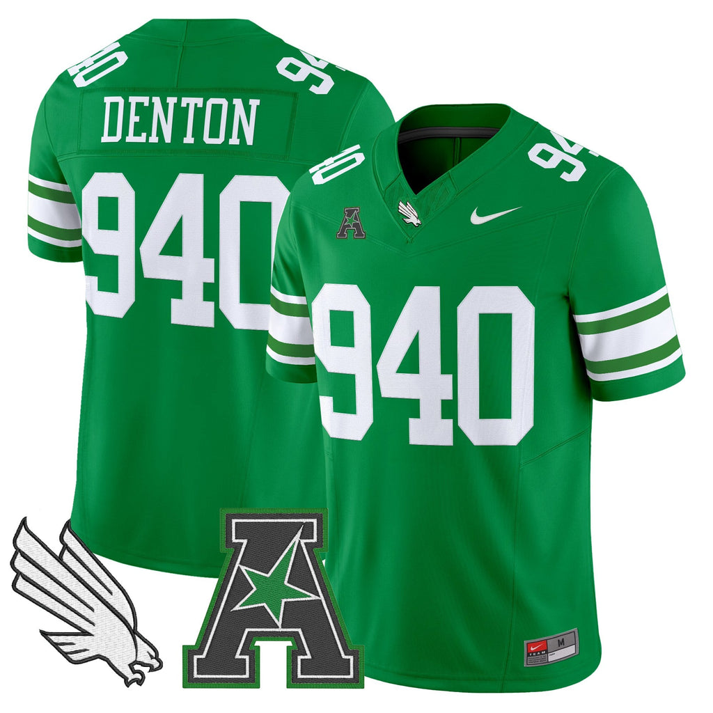 Men's North Texas Mean Green 2025 Vapor Limited Jersey - All Stitched