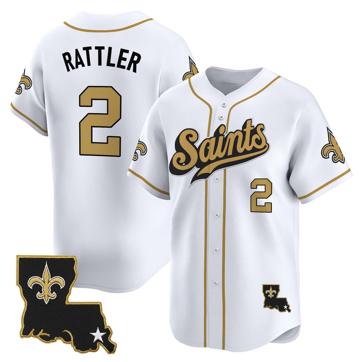 Men's New Orleans Saints 2025 Vapor Baseball Jersey - All Stitched